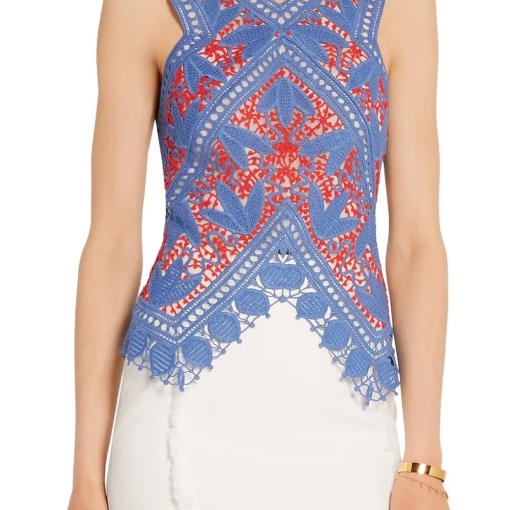 NWT TORY BURCH Crochet Evie Top size 12 - Picture 5 of 12